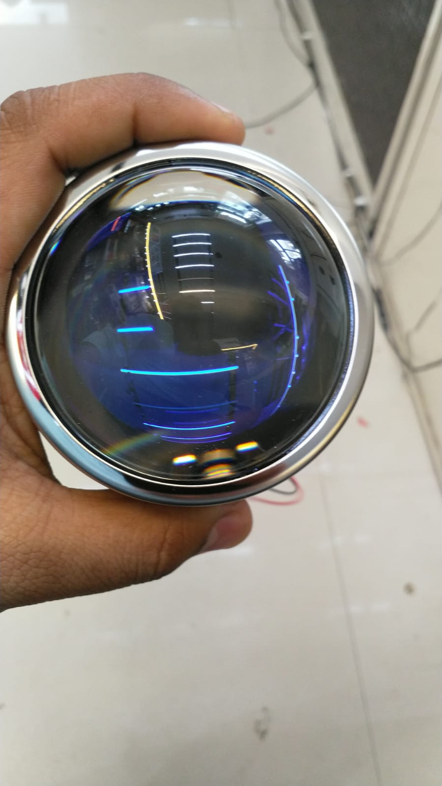iphcar Bixenon Fog Projector flatbottom bluelens with l-shape bulb or 1Eleven Retrofit Canbus Hybrid ballast