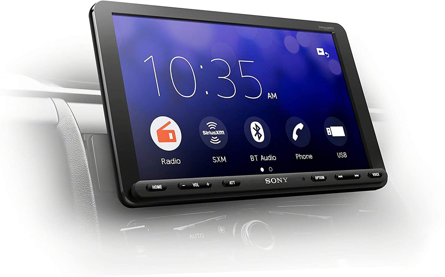 Sony XAV-AX8000 1DIN chassis 8.95” floating display with Apple Car Play, Android Auto, Media Receiver with Bluetooth