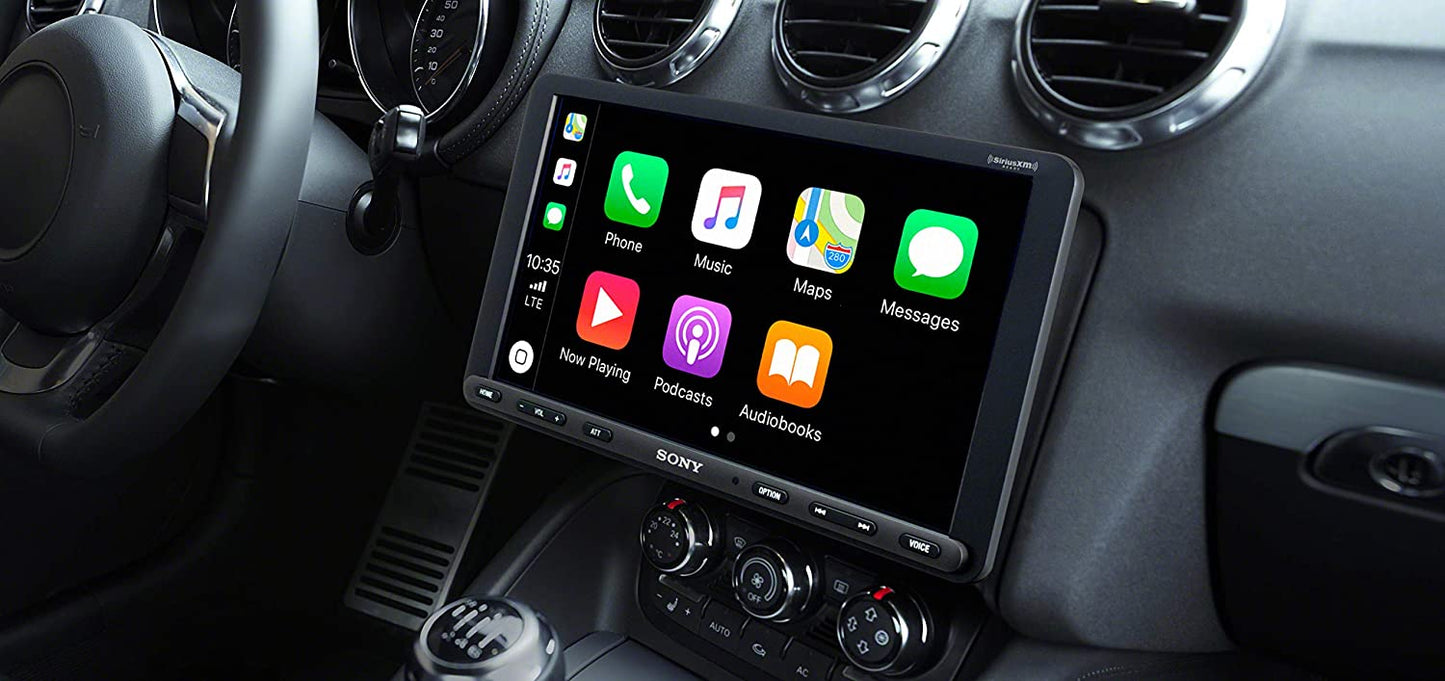 Sony XAV-AX8000 1DIN chassis 8.95” floating display with Apple Car Play, Android Auto, Media Receiver with Bluetooth