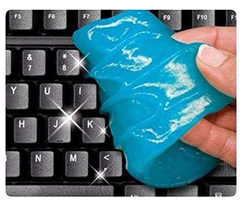 Super Clean Gel for Removing dust of Car Accessories, Keyboard, Laptops etc,Color Blue, Weight 160 Gram pack of 2