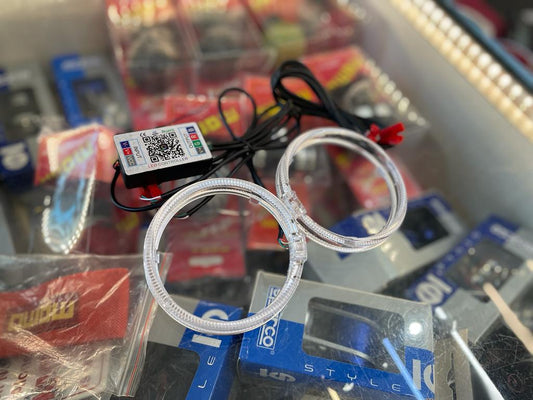 3 inch RgB led angel eyes  with app control for all cars