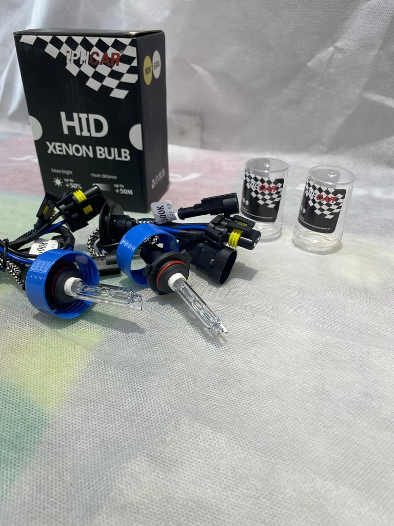 iphcar 9006 STRAIGHT-SHAPE SPECIAL HID BULB 6500-KELVIN 2 PCS