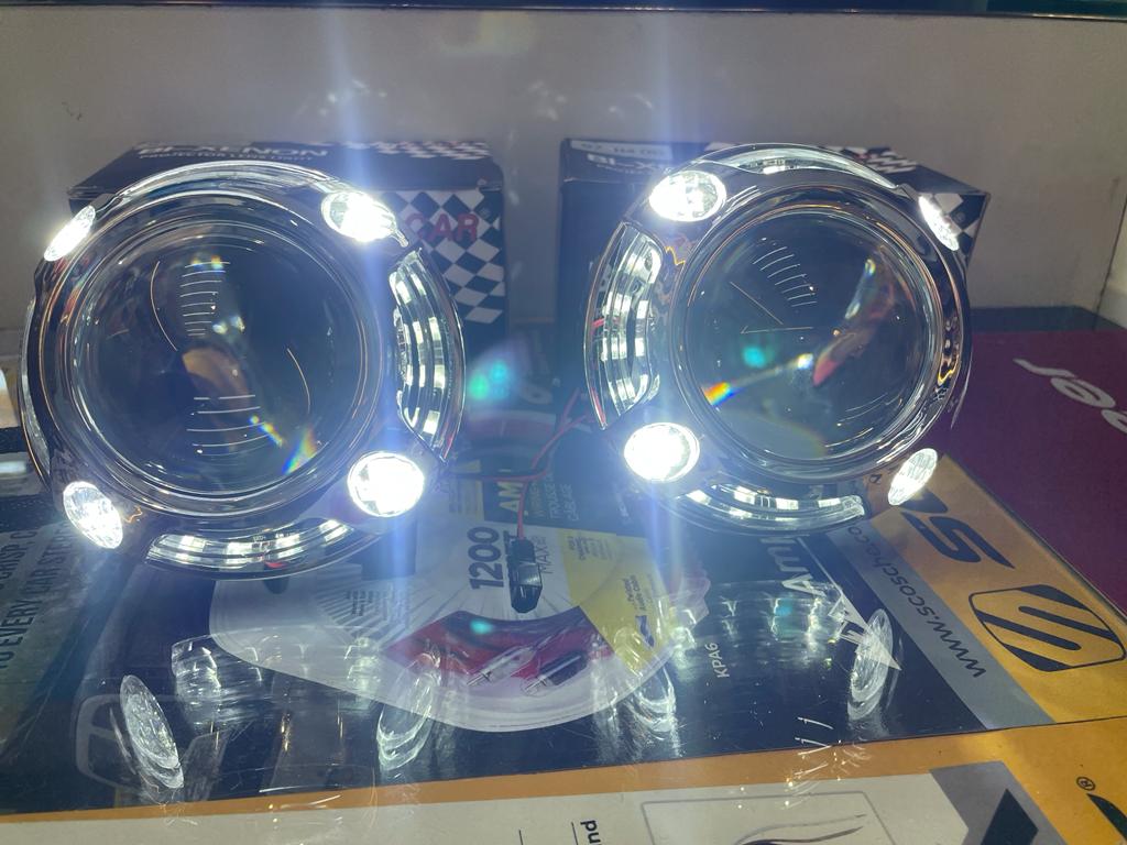 iphcar q7 bi xenon headlight projector d2h model h4 fitment 7series complete kit with panamera shrouds