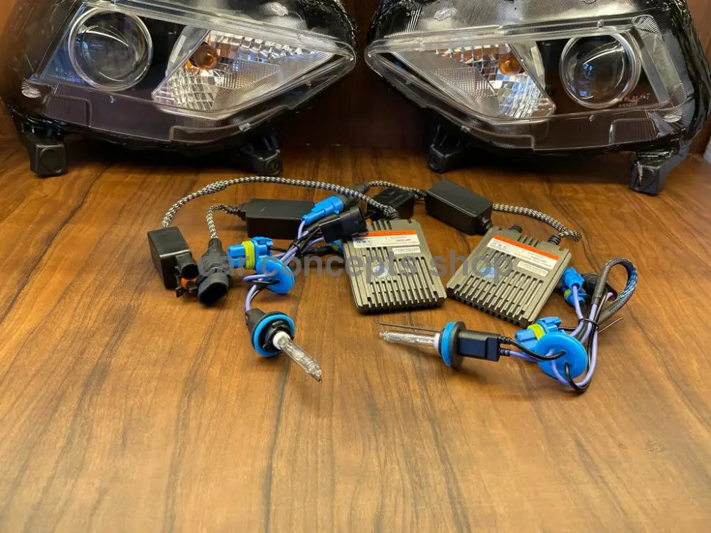 Projector Fog Lamp For New Creta Lo & Hi Beam With Asic Hybrid Canbus Hid Kit 55W 5500K Fog