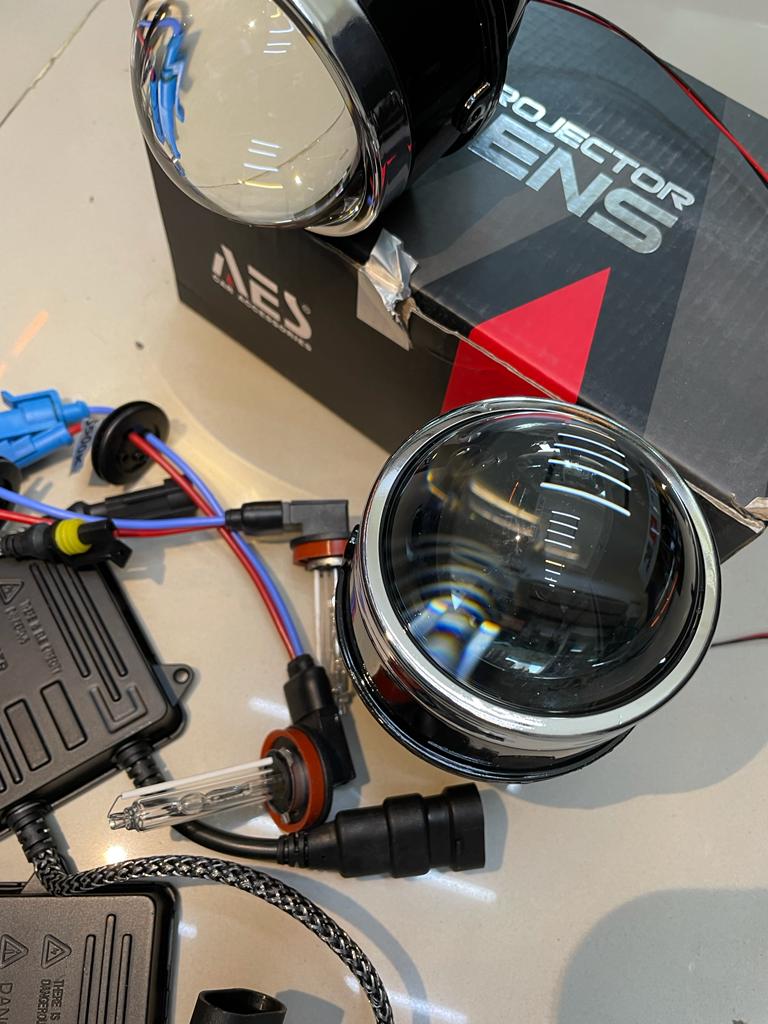 aes fog projector kit clear 55w 5500k