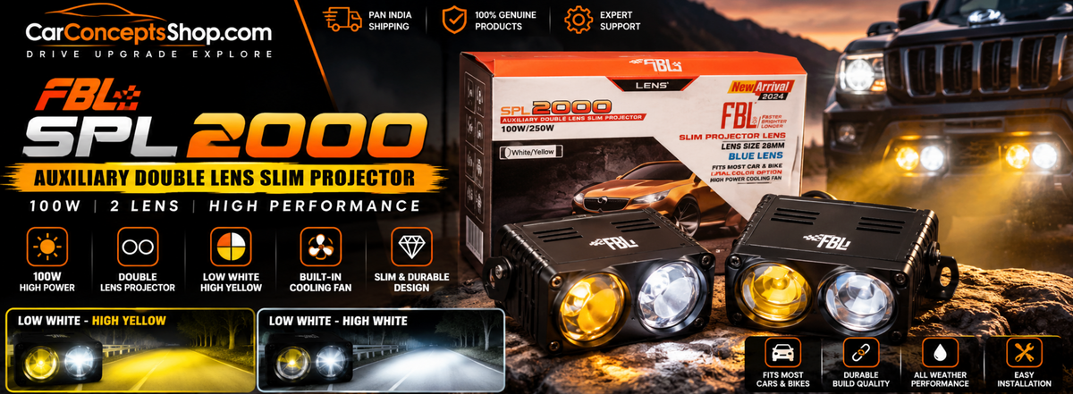 FBL SPL 2000 Review — 100W Slim Double-Lens Auxiliary Projector at ₹8,999