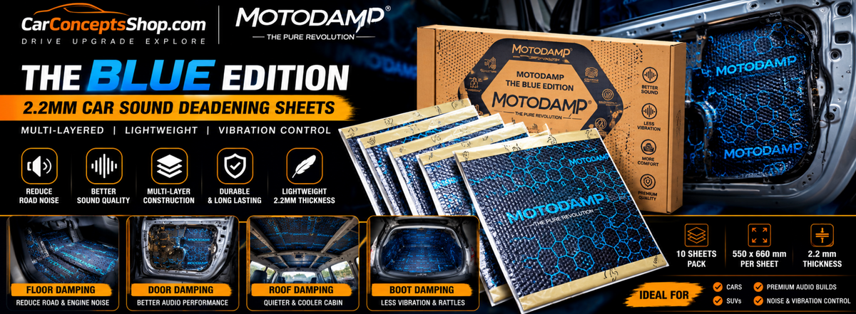 MOTODAMP Blue Edition Review — Nitto Denko 2.2mm Damping Sheets for Your Car