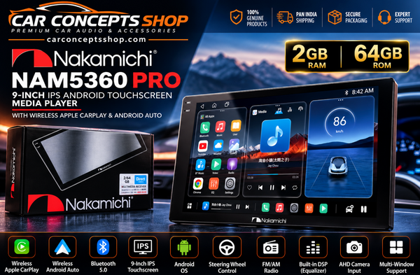 Nakamichi NAM5360 PRO 9-Inch Android Touchscreen Player