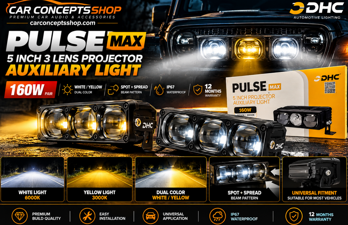 DHC Pulse Max Review — 5-Inch 3-Lens 160W Projector Auxiliary Light at ₹10,590