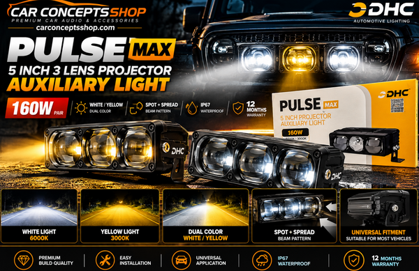 DHC Pulse Max Review — 5-Inch 3-Lens 160W Projector Auxiliary Light at ₹10,590