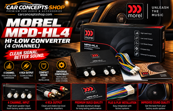 Morel MPD-HL4 Review — 4-Channel Hi-Low Converter for Factory Head Unit Amplifier Builds