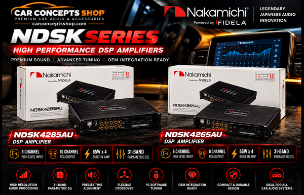 Nakamichi NDSK4265AU vs NDSK4285AU — 6-Channel vs 8-Channel DSP Amplifier Comparison
