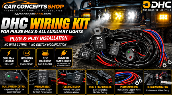 DHC Wiring Kit for Pulse Max & Auxiliary Lights Review — 40A Relay Harness at ₹2,699