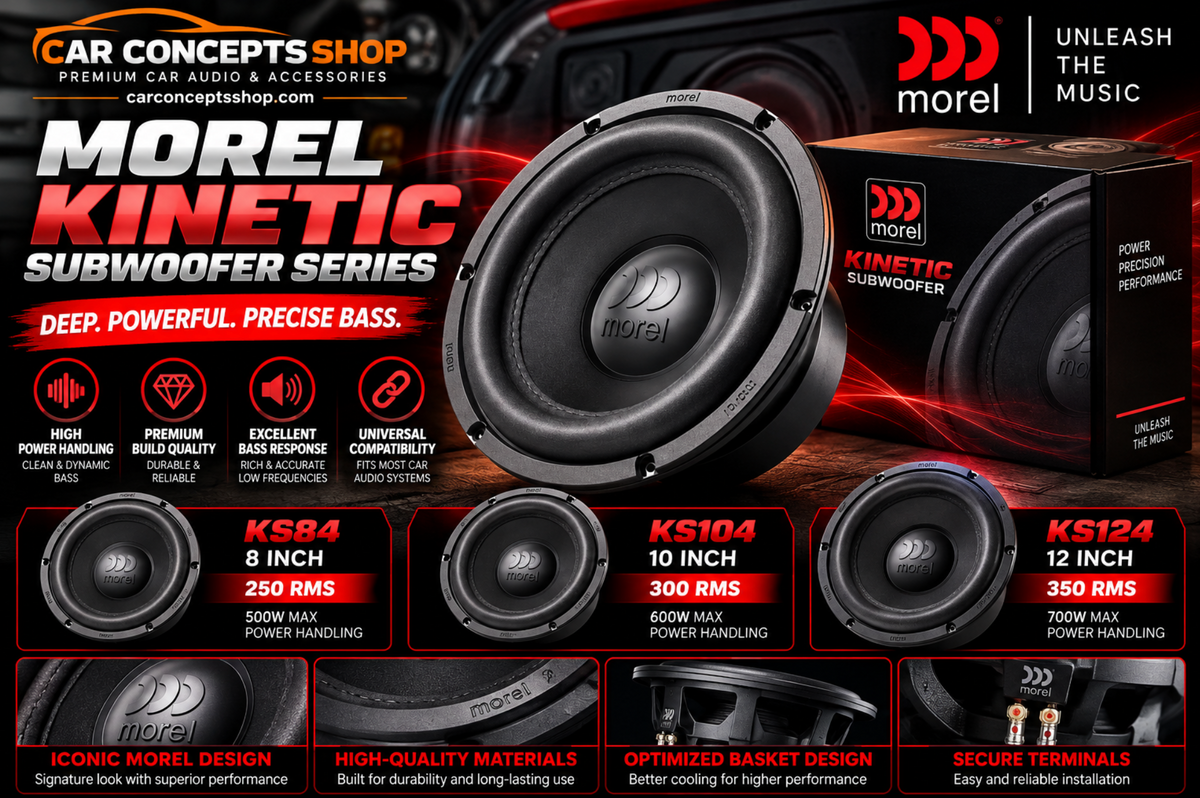 Morel Kinetic Subwoofer Series — KS84 / KS104 / KS124 | Car Concepts Shop