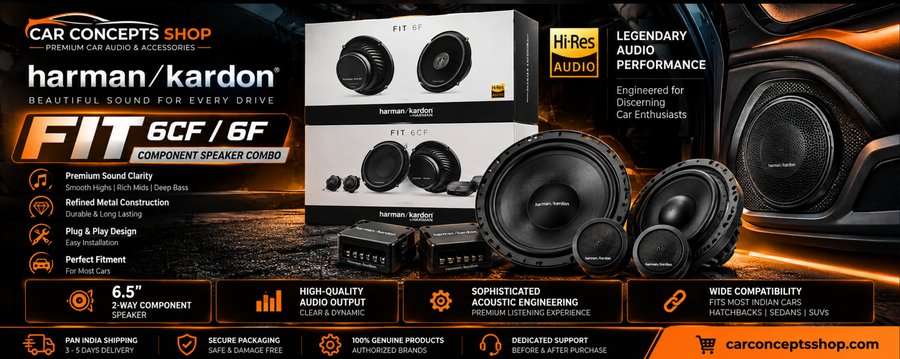 Harman Kardon FIT 6CF + FIT 6F Combo Review — Front Component + Rear Coaxial, Hi-Res Ready, Full-Car Harman Upgrade | Car Concepts Shop