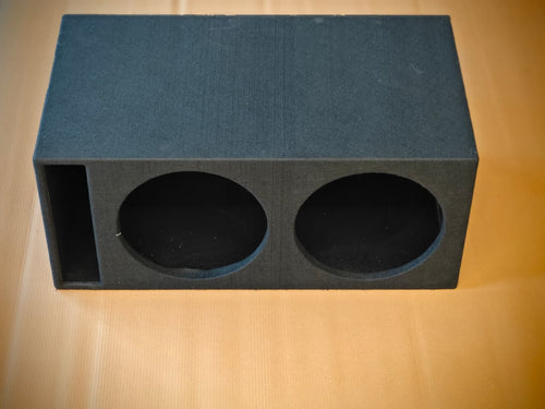 Pro-Series Dual 12" Custom Carpet L-Port Subwoofer Enclosure | Heavy-Duty 18mm MDF | Precision Tuned @ 34Hz