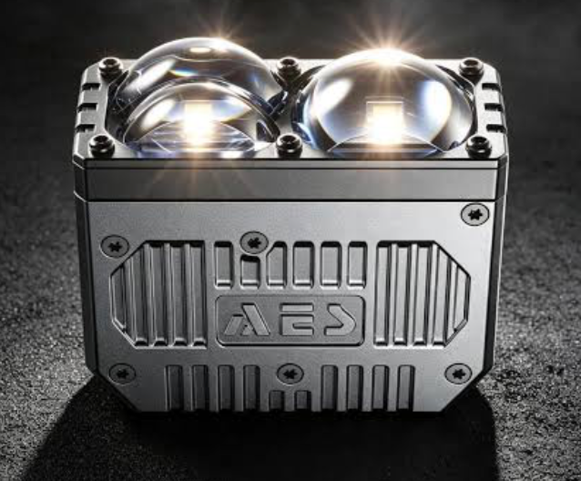 AES NV-5 Hyperboloid Auxiliary Bi-LED Projector Lens (75W High Beam | 50W Low Beam | 6000K Super White