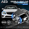 AES Turbo SV 3-Inch Laser-5 Square Bi-LED Headlight Projector Lens (65W Low / 100W High Beam | 6000K)