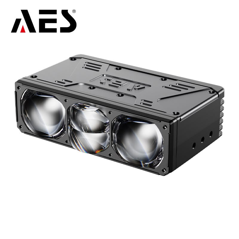 AES NV-8 80-90W Laser Bi-LED Auxiliary Projector Lens (Laser High Beam | 6000K Super White