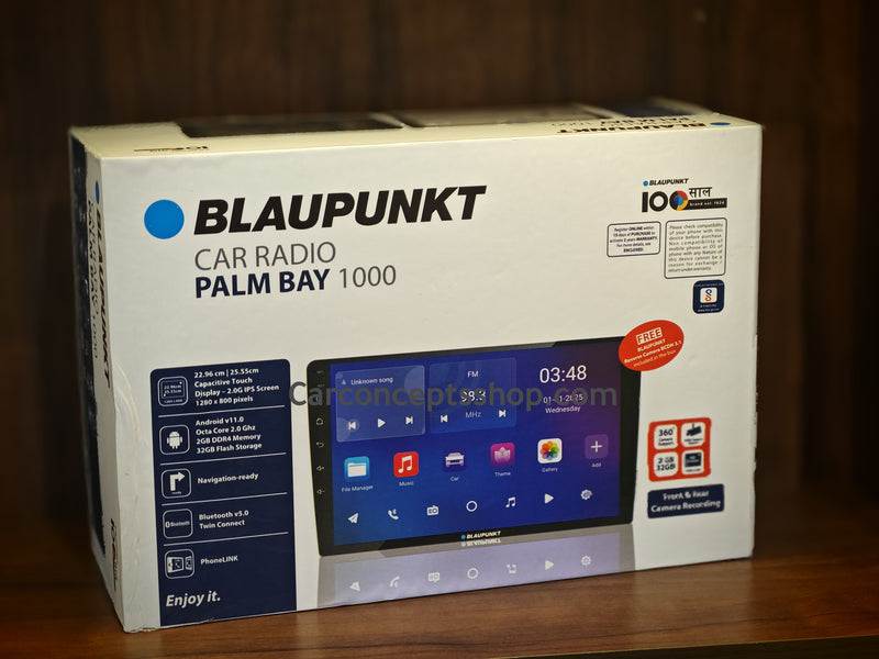 Blaupunkt Palm Bay 1000 9-Inch Android Car Stereo | Android 11 | 2GB RAM + 32GB ROM | Bluetooth 5.0 | 360 Camera Support