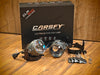 Carsfy CLP3010 3-Inch 150W Tri-Color LED Projector Fog Lamp Set for All Cars (3000K / 4300K / 6000K Switchable)