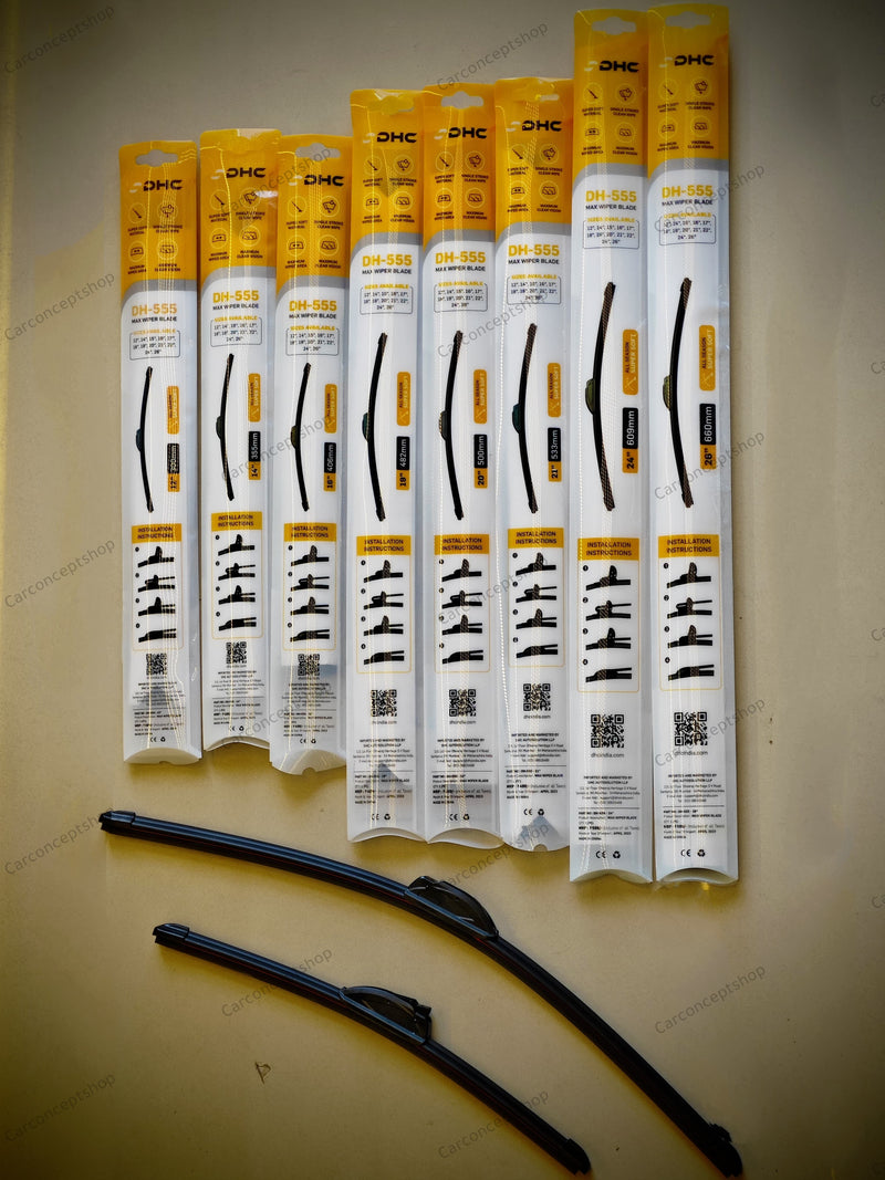 DHC Maxvision Frameless Flexible Wiper Blades for All Cars