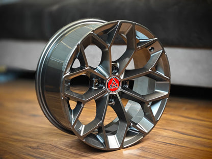 Advantec Black widow alloy wheel FP Clear Neon Black