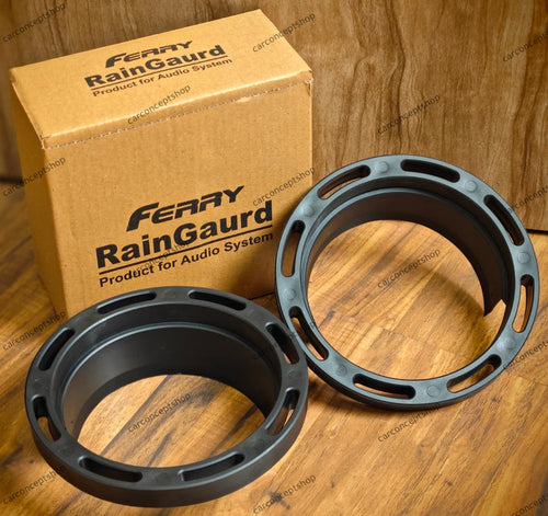 Ferry Premium 6.5-Inch Car Speaker Waterproof ABS Plastic Rain Guard Adapters (Supreme Quality Pair)