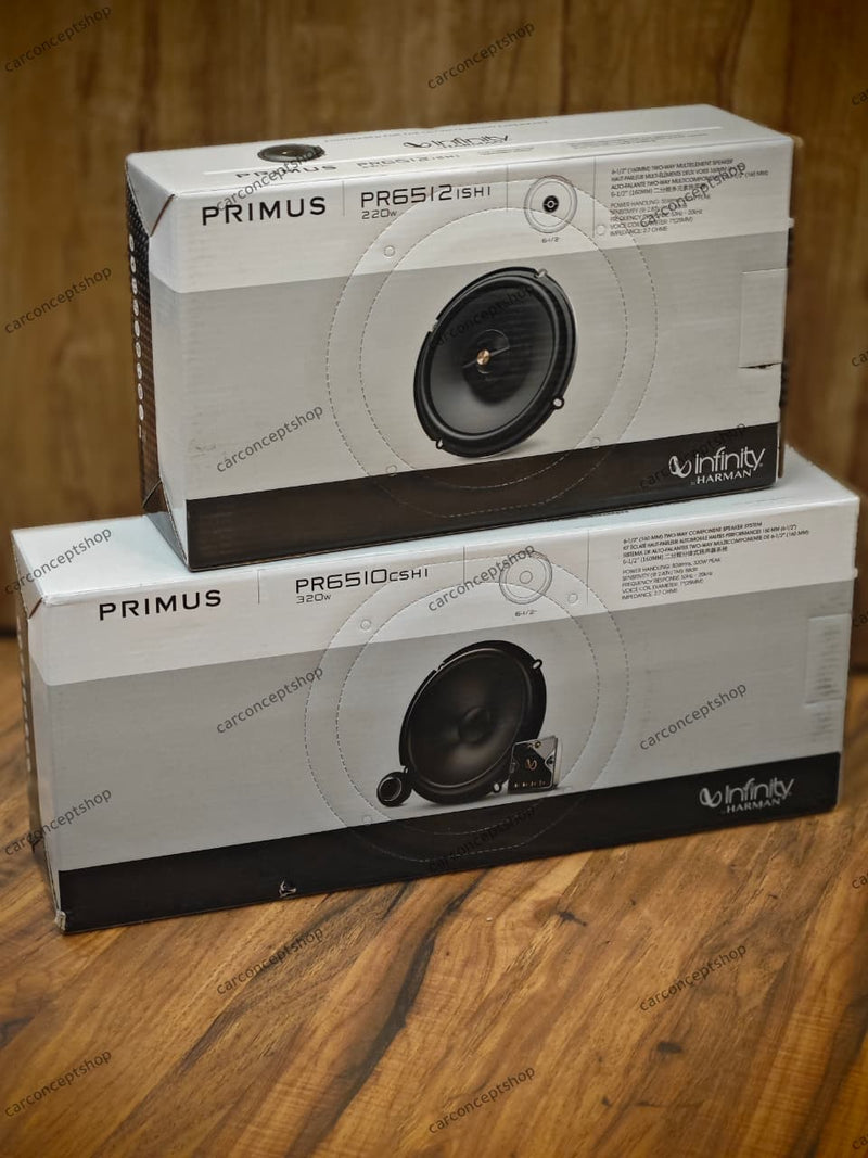 Infinity Primus 6.5-Inch Car Speaker Upgrade Combo by Harman (PR6510CSHI 2-Way Component + PR6512IS 2-Way Coaxial)