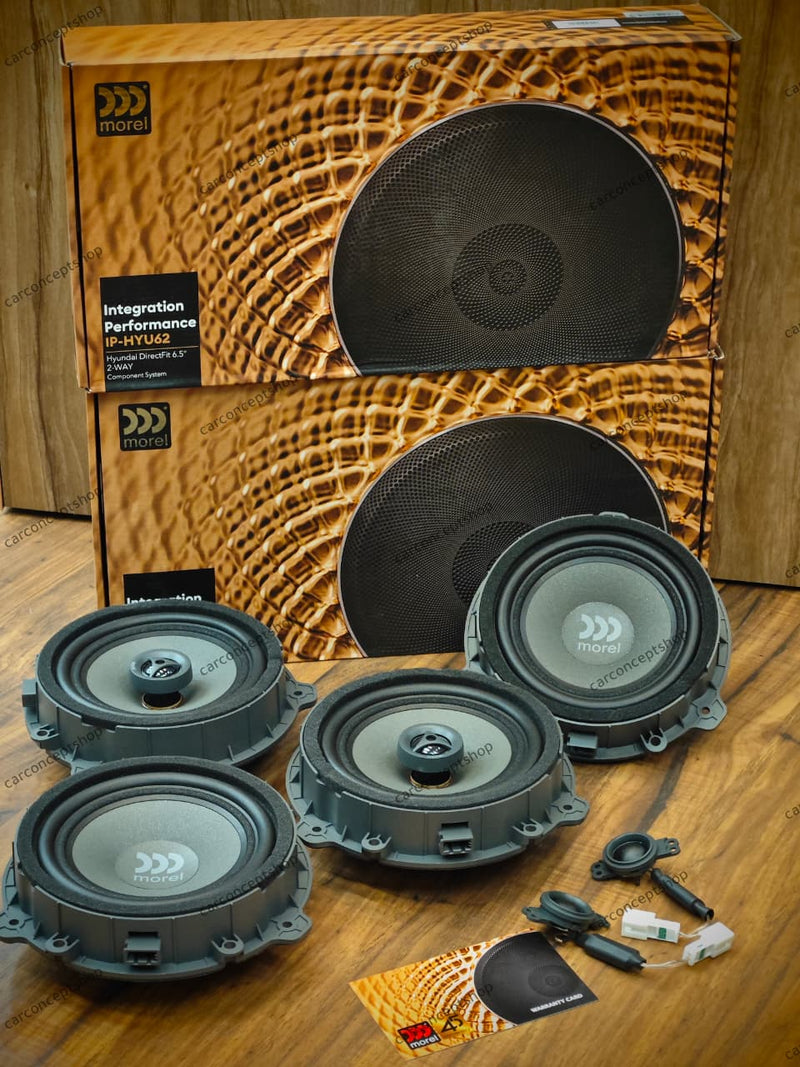 Morel Direct-Fit 6.5-Inch Plug & Play Speaker Upgrade Combo for Hyundai & Kia Vehicles (IP-HYU62 2-Way Component + IP-HYU6C 2-Way Coaxial)