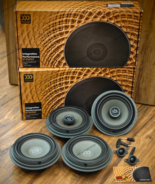 Morel Direct-Fit 6.5-Inch Plug & Play Speaker Upgrade Combo for Maruti Suzuki Vehicles (IP-SUZ62 2-Way Component + IP-SUZ6C 2-Way Coaxial)