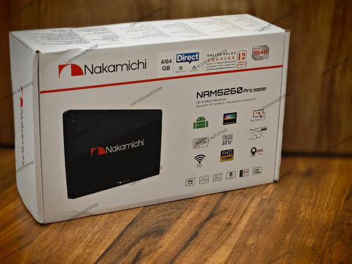 Nakamichi NAM5260 Pro 9-Inch Android Touchscreen Car Player (4GB RAM + 64GB ROM) with Wireless Apple CarPlay & Android Auto