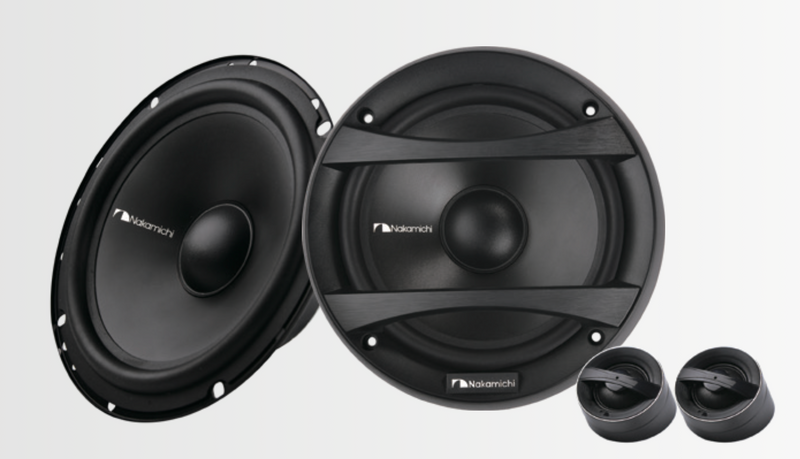 Nakamichi NSE-CS1628 6.5 Inch 2-Way Component Speaker System | 520W Peak Power | Premium Car Audio Speakers