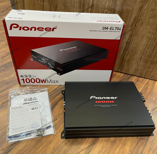 Pioneer GM-EL704 4-Channel Bridgeable Car Amplifier (1000W Max)
