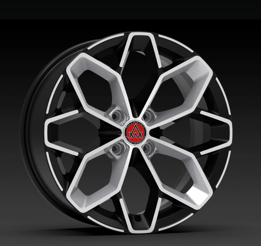 Advantec Black widow alloy wheel EP clear sheen silver