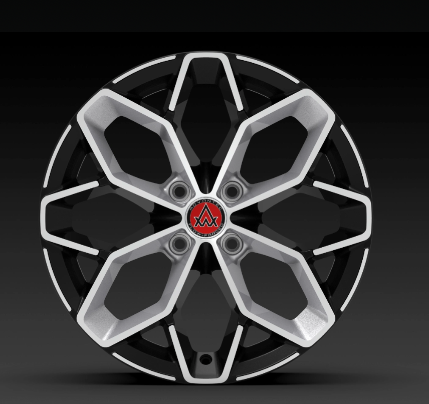 Advantec Black widow alloy wheel EP clear sheen silver