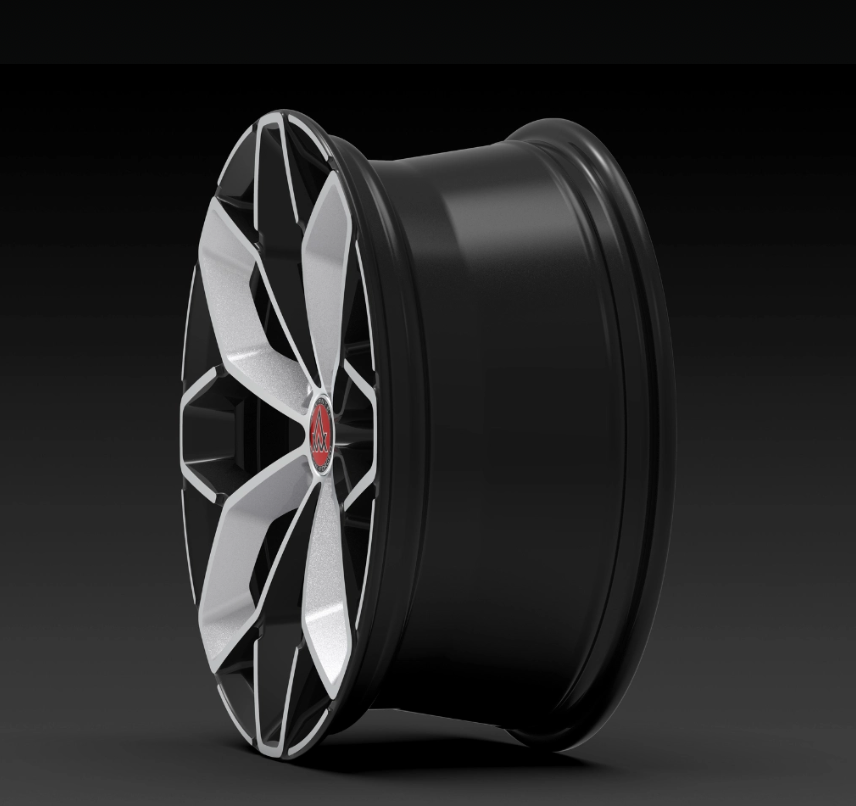 Advantec Black widow alloy wheel EP clear sheen silver