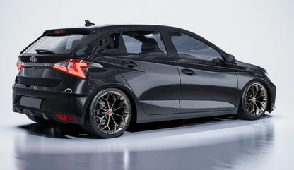 Advantec Black widow alloy wheel FP Clear Neon Black