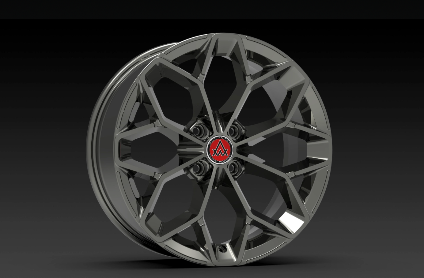 Advantec Black widow alloy wheel FP Clear Neon Black