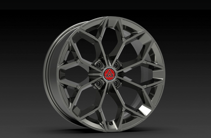 Advantec Black widow alloy wheel FP Clear Neon Black