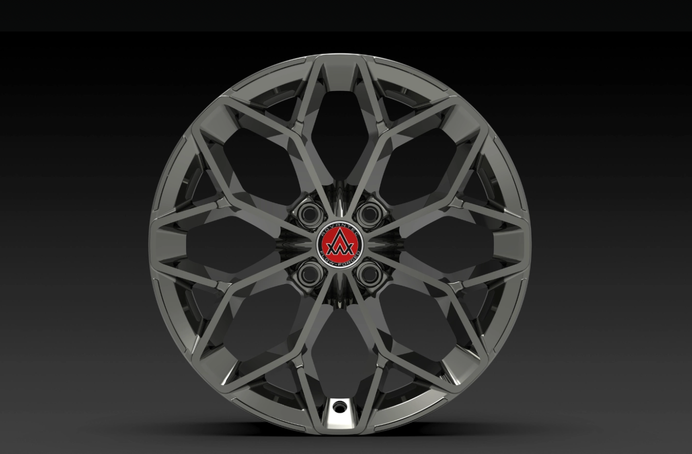 Advantec Black widow alloy wheel FP Clear Neon Black