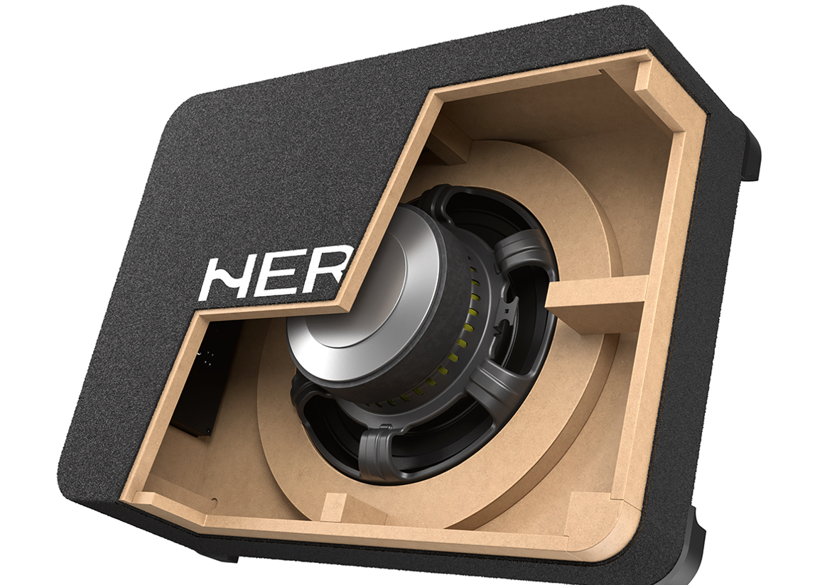 Hertz CBA 250 downfiring active bass enclosure