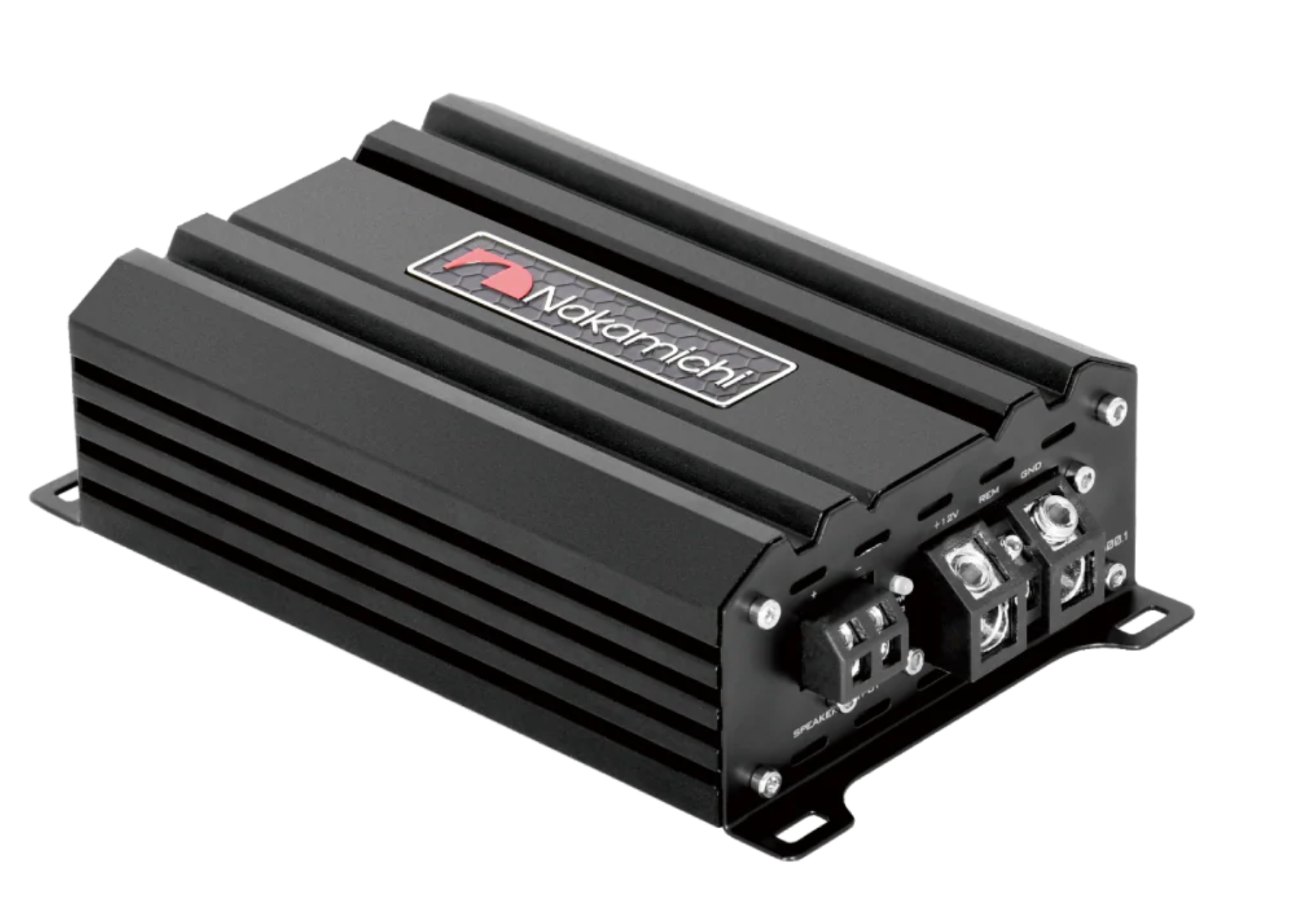 Nakamichi NHPD600.1 high-efficiency Class-D monoblock car amplifier top view
