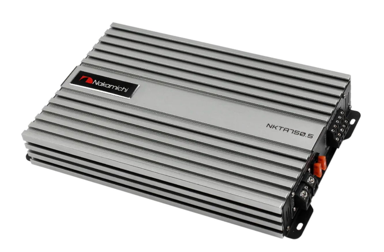 Nakamichi NKTA750.5 5-channel hybrid car amplifier top view 