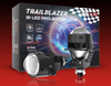 IPHCAR P11 Dual-Lens Bi-LED Headlight Projector Lens (68W High Beam | 60W Low Beam | 6000K Pure White | High-Clarity Optical Glass)