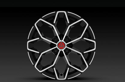 Advantec Black widow alloy wheel MC Clear Starlight Black