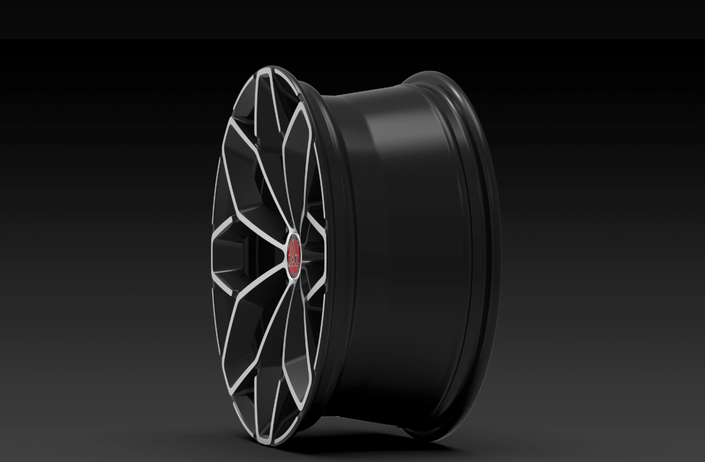 Advantec Black widow alloy wheel MC Clear Starlight Black