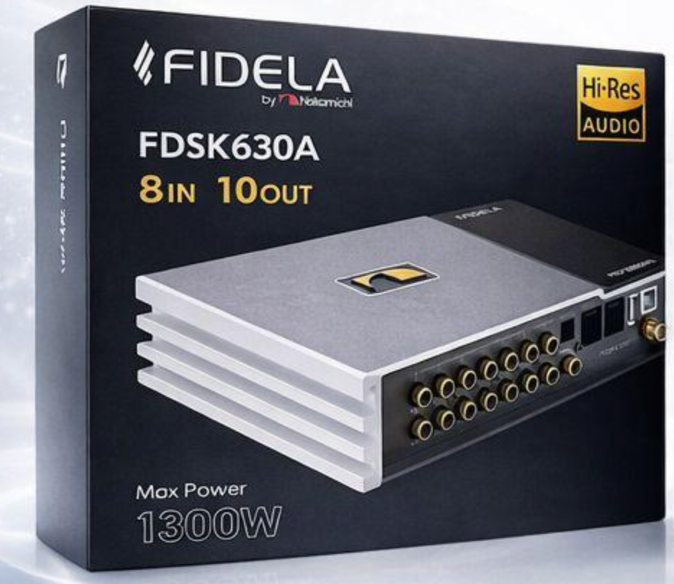 Hi-Res car audio processor Nakamichi FDSK630A PRO for active 3-way speaker setups