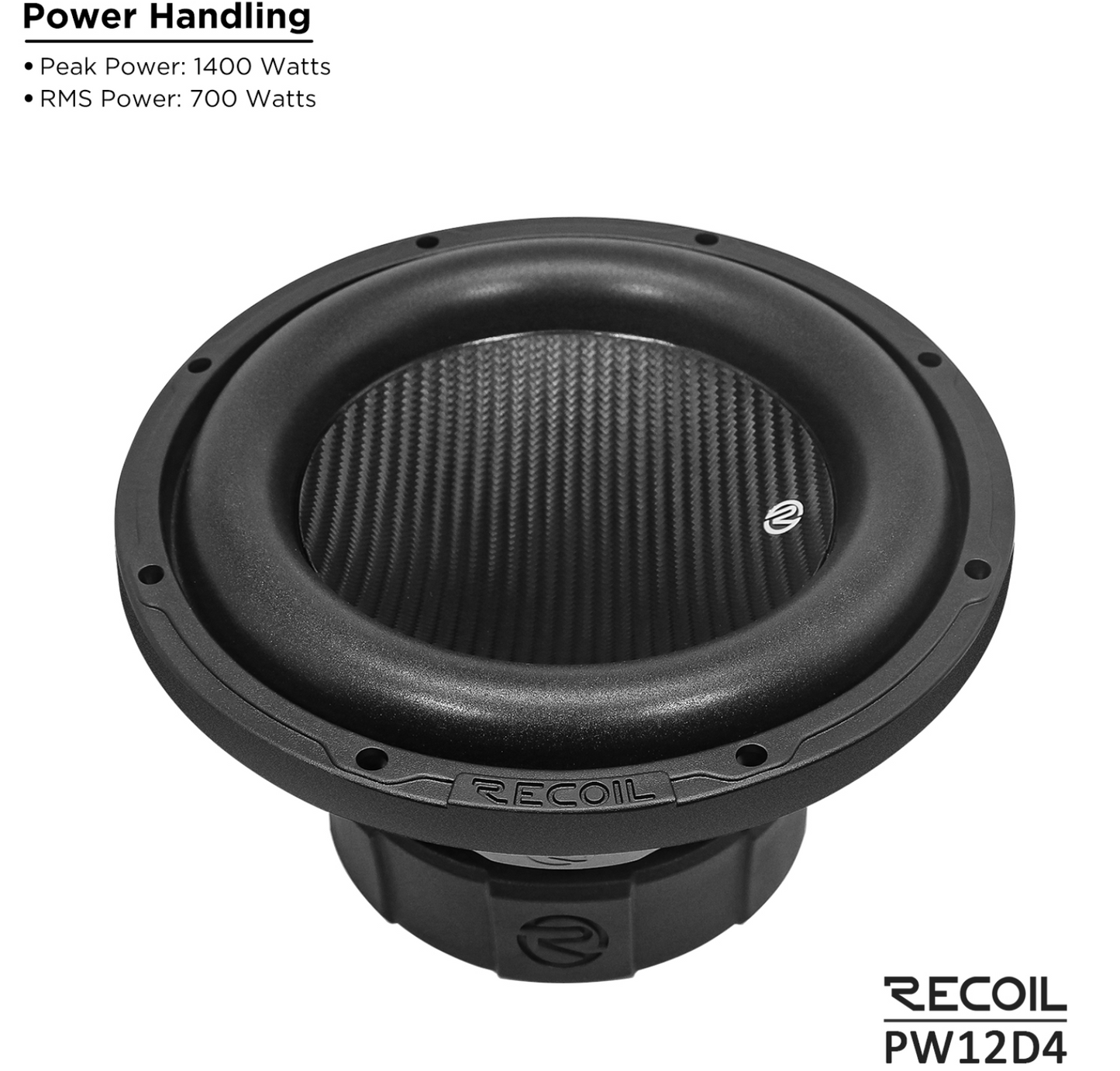 The Recoil PW12D4 Subwoofer is a fantastic choice for anyone looking to add serious, high-quality bass to their system.