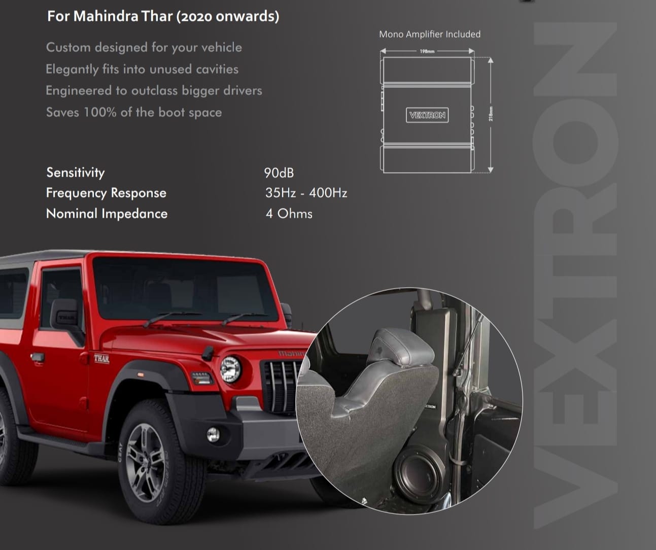 Vextron Merge for Mahindra Thar
